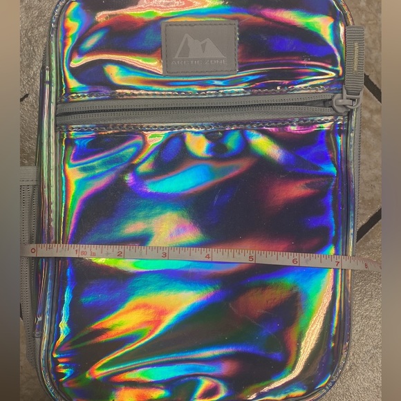 Iridescent Holographic Purple Lunch Bag - Picture 4 of 4